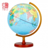 得力3037旋轉(zhuǎn)世界地球儀(直徑25cm) 金屬帶刻度支架 50個起定