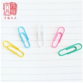 得力回形針0024彩色回形針29mm回型針曲別針100枚/盒辦公批發(fā)訂購