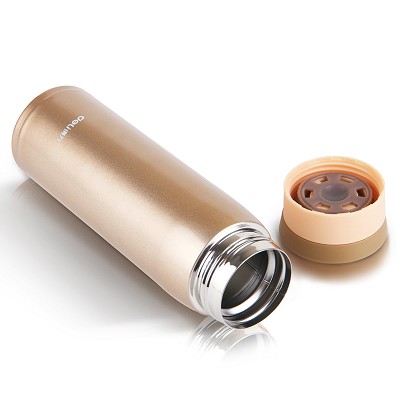 得力8982不銹鋼保溫杯 高密封性能茶杯水杯 高600ml 新品上市