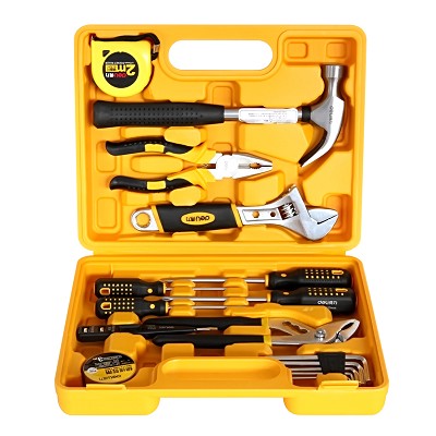 得力3701工具套裝 多功能組合工具箱多種工具套裝 得力辦公文具