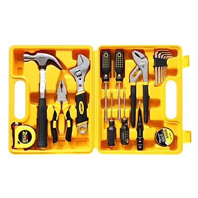 得力3701工具套裝 多功能組合工具箱多種工具套裝 得力辦公文具
