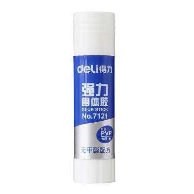 得力7121 PVP 強(qiáng)力固體膠 膠棒 無甲醛配方 9G固體膠棒 粘性強(qiáng)