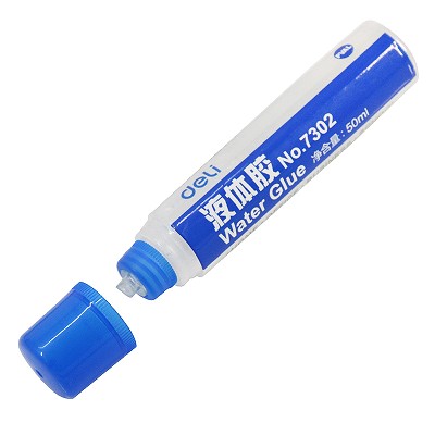 得力文具7302中號膠水 辦公用品液體膠 50ml 普通實用型膠水