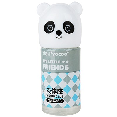 新品 得力文具6353學(xué)生手工膠水 卡通外觀液體膠水 粘度高 35ml