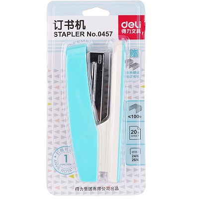得力0457炫彩時(shí)尚訂書機(jī) 學(xué)生訂書器 標(biāo)準(zhǔn)12號(hào) 訂書機(jī)迷你訂書機(jī)