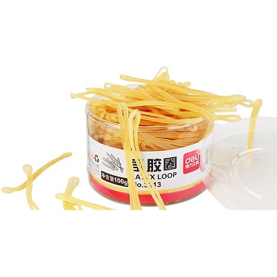 得力3213乳膠圈橡皮筋 辦公財務(wù)用 強(qiáng)韌性牢固 長久耐用1筒裝