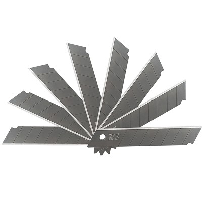 得力2016美工替換刀片 大號(hào)鋒利 合金鋼 加厚0.6mm 美工刀片