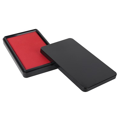 得力9896印臺 大號印泥油 快干印章油 辦公財務(wù)用品 防水耐曬