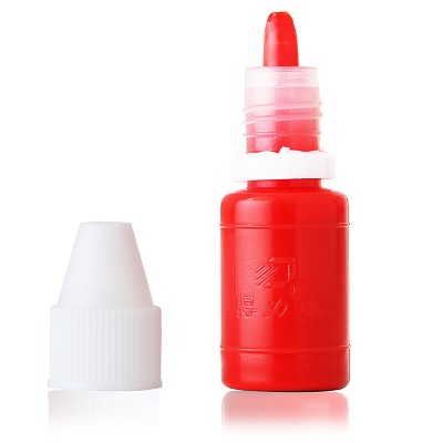 得力9873原子印油財(cái)務(wù)10m印泥  財(cái)務(wù)用品原子印臺(tái)使用油 紅