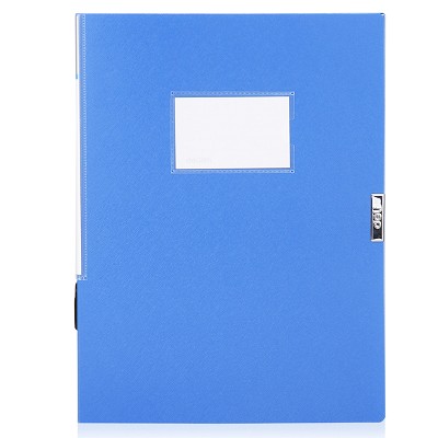 得力檔案盒5606 A4文件收納盒 3寸粘扣資料盒 辦公用品 方便拿取