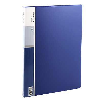 得力文具5002文件夾插頁(yè)袋 A4活頁(yè)經(jīng)濟(jì)型資料冊(cè) 辦公收納20頁(yè)