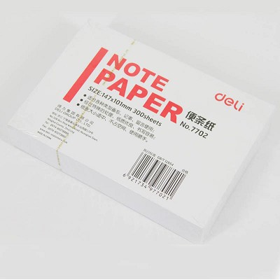得力便條紙7702 便簽紙留言條標注紙記事 辦公紙用品 147×101mm