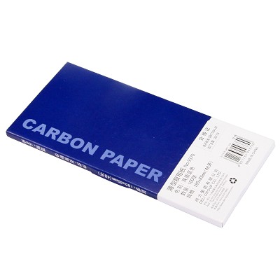 deli得力9370藍色雙面薄型48k復(fù)寫紙（18.5×8.5cm）手寫票據(jù)使用