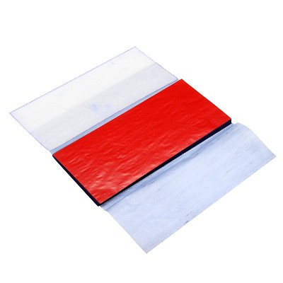 deli得力9370藍(lán)色雙面薄型48k復(fù)寫紙（18.5×8.5cm）手寫票據(jù)使用