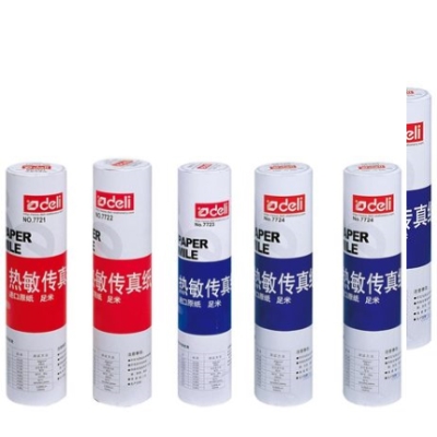得力7721經(jīng)濟型熱敏傳真紙 銅版紙 210mm*30米m