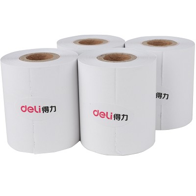 得力 3202 熱敏收銀紙 57×50mm×20m 4卷價(jià)格 POS機(jī)使用超市小票