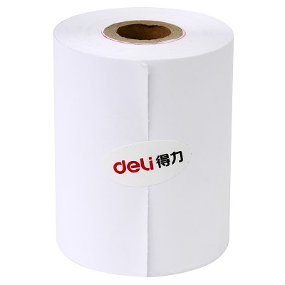 得力3205單層收銀紙 60g雙膠紙 75mm×60mm×30m
