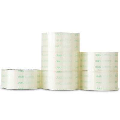 得力30203封箱膠帶 透明膠帶膠布48mm×60y/1卷打包膠帶