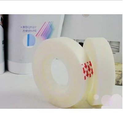 得力文具膠帶30110 隱形粘貼 可寫字 12mm*36y 乳白色  1卷價(jià)