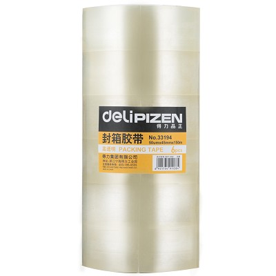33194膠帶紙 得力品正系列封箱膠帶 45mm*50um 6卷價(jià)