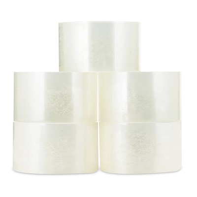 得力33178透明膠帶 封校膠帶60mm*60m 5卷/筒不斷粘性強打包膠帶