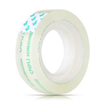 得力30029文具透明膠帶學(xué)生文具手工使用膠布 6卷價(jià) 12mm*1