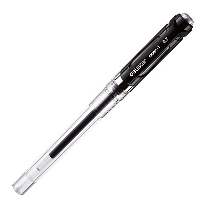 得力中性筆 S20進(jìn)口簽字筆水筆辦公中性筆 0.7mm黑色 子彈頭筆芯