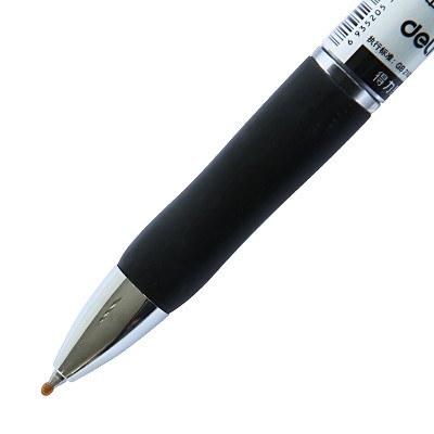 得力S01按動中性筆黑色簽字筆水筆碳素筆0.5mm 辦公學(xué)習(xí)考試用品