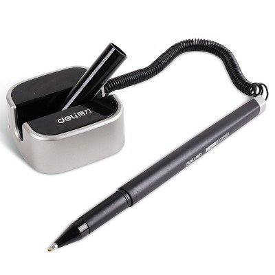 電器城得力6796 臺(tái)筆 商務(wù)辦公筆 中性臺(tái)筆 簽字筆 桌筆 臺(tái)式