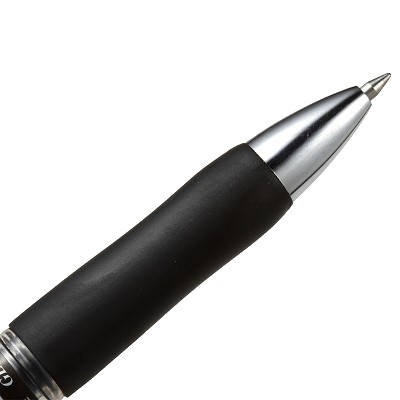得力按動中性筆S02黑色辦公商務(wù)簽字水筆進口油墨0.7mm
