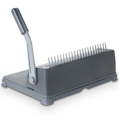 得力3872梳式裝訂機(jī) 財(cái)務(wù)辦公裝訂機(jī) 打孔用品 夾條膠圈裝訂機(jī)