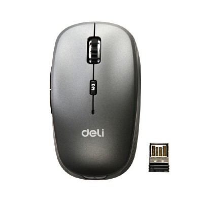 得力（deli） 3714 引擎無(wú)線鼠標(biāo) 五鍵設(shè)計(jì) 2.4G接收器