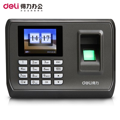 得力3948指紋考勤機(jī) 指紋容量1000枚考勤儀免安裝U盤下載  包郵