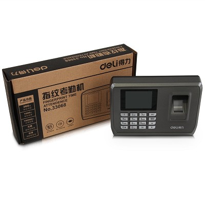得力指紋考勤機(jī)33068 多功能 智能語音 彩屏式 脫機(jī)考勤 包郵