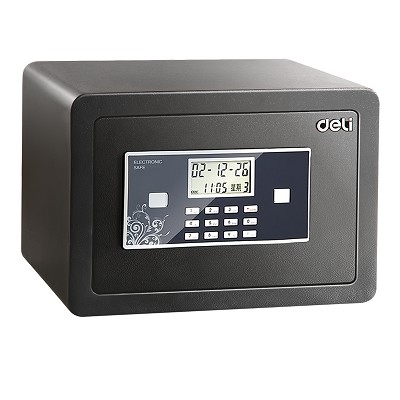 得力92618保險(xiǎn)柜家用電子密碼保險(xiǎn)箱迷你入墻保管箱 包郵