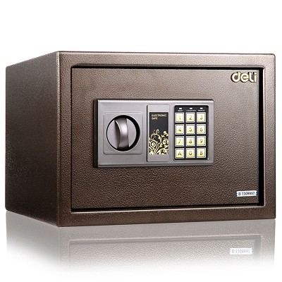 得力保險(xiǎn)柜33037家用保管箱 迷你入墻 雙層可變 聯(lián)保包郵特價(jià)