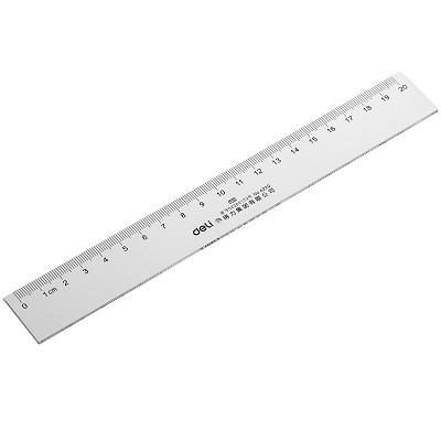 得力6220塑料直尺20cm/30cm/40cm多規(guī)格小學生文具 繪圖制圖工具