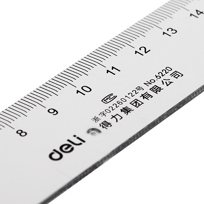 得力6220塑料直尺20cm/30cm/40cm多規(guī)格小學生文具 繪圖制圖工具